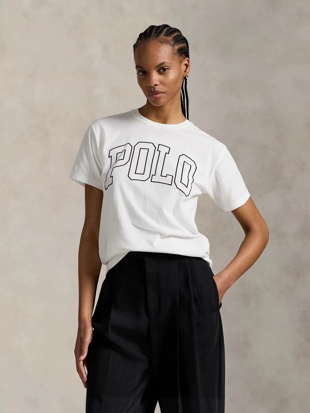 ZARA Summer Casual Letter Print Round Neck Short Sleeve T Shirt